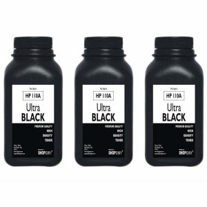 SHOPGINY Toner Refill Powder Ultra Black for HP W1112A /110A/103A Ultra Black Toner Powder for HP 110A Toner Cartridge Compatible with HP Laser 108 108a 108w 136 136a 136w 136nw 138 138pnw 138fnw Printer (Pack of 3)