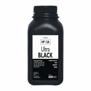 SHOPGINY Toner Refill Powder Ultra Black for HP 12A, Q2612A Toner Cartridge for HP Laserjet 1010, 1012, 1018, 1020, 1020 Plus, 1022, 3050, 3052, M1005, M1319F MFP (Pack of 1)