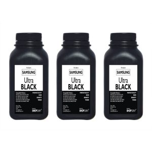 SHOPGINY Toner Refill Powder Ultra Black for Samsung Laser Printers ML2160, ML2161, ML2162G, ML2165, ML2166W, ML2168, SCX3400, CX3401, SCX3405, SCX3406W (Pack of 3 Pcs) - Image 1